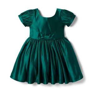 Janie and Jack Holiday Satin Bow Dress 3T